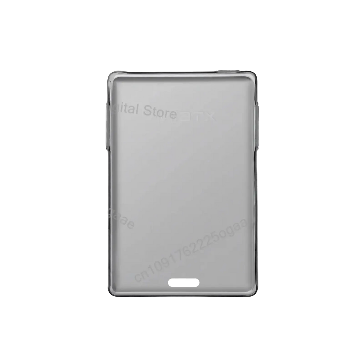 Transparent gray silicone case for tablet compatible with official original magnetic charging dock for xteink x4 pro
