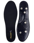 Black Magnetrx high power neodymium magnetic therapy insole with textured sole and visible branding for foot support