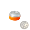 Magnetic led car emergency strobe light beacon with orange and clear ribbed dome-shaped plastic cover