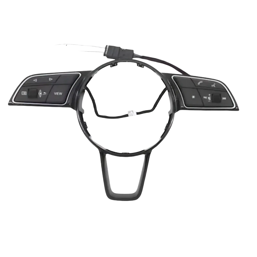Black plastic magnetic steering wheel shift paddles acc upgrade control module with integrated buttons and wiring harness