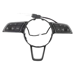Black plastic magnetic steering wheel shift paddles acc upgrade control module with integrated buttons and wiring harness