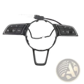 Black plastic magnetic steering wheel shift paddles acc upgrade control module with integrated buttons and wiring harness