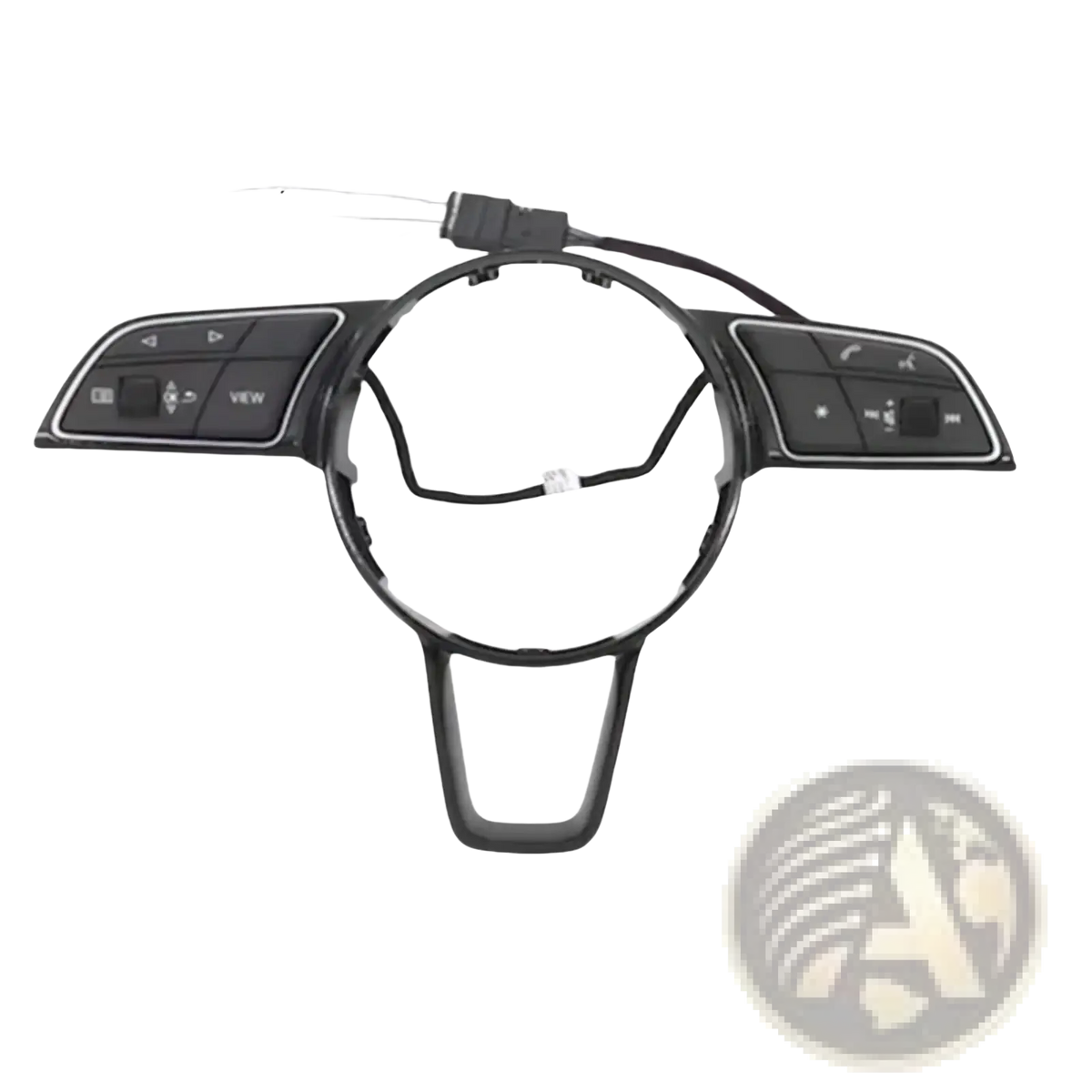 Black plastic magnetic steering wheel shift paddles acc upgrade control module with integrated buttons and wiring harness