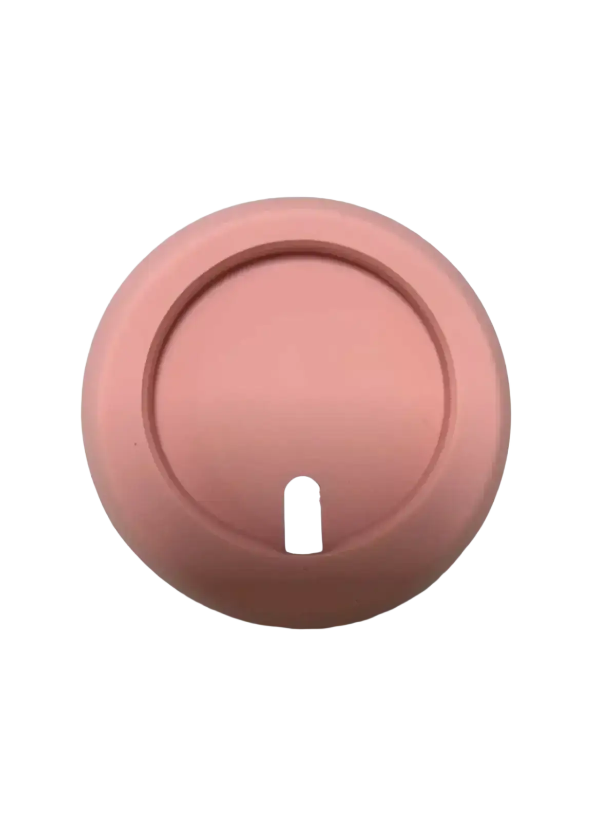 Pink circular silicone magnetic wireless charging stand with central usb-c port for iphone phone charging