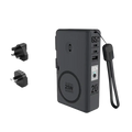 Black rectangular magnetic wireless power bank with wrist strap 65w fast charging and 20ah capacity