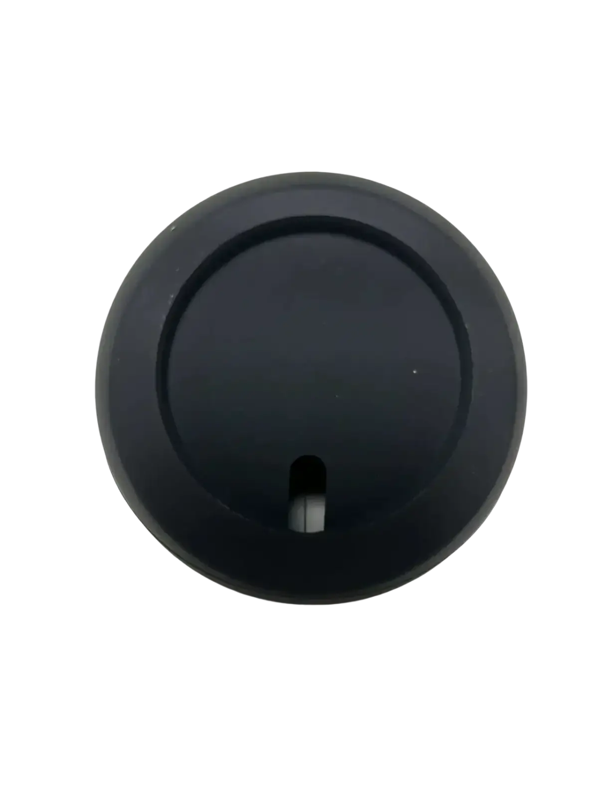 Black silicone lid with rectangular drinking opening for magsafe wireless charging desk stand for iphone