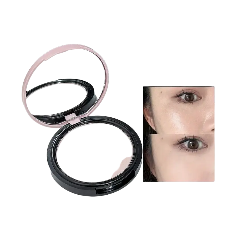 Pink and black compact powder with matte finish and mirror from makeup sets camera shaped 9 piece cosmetic kit