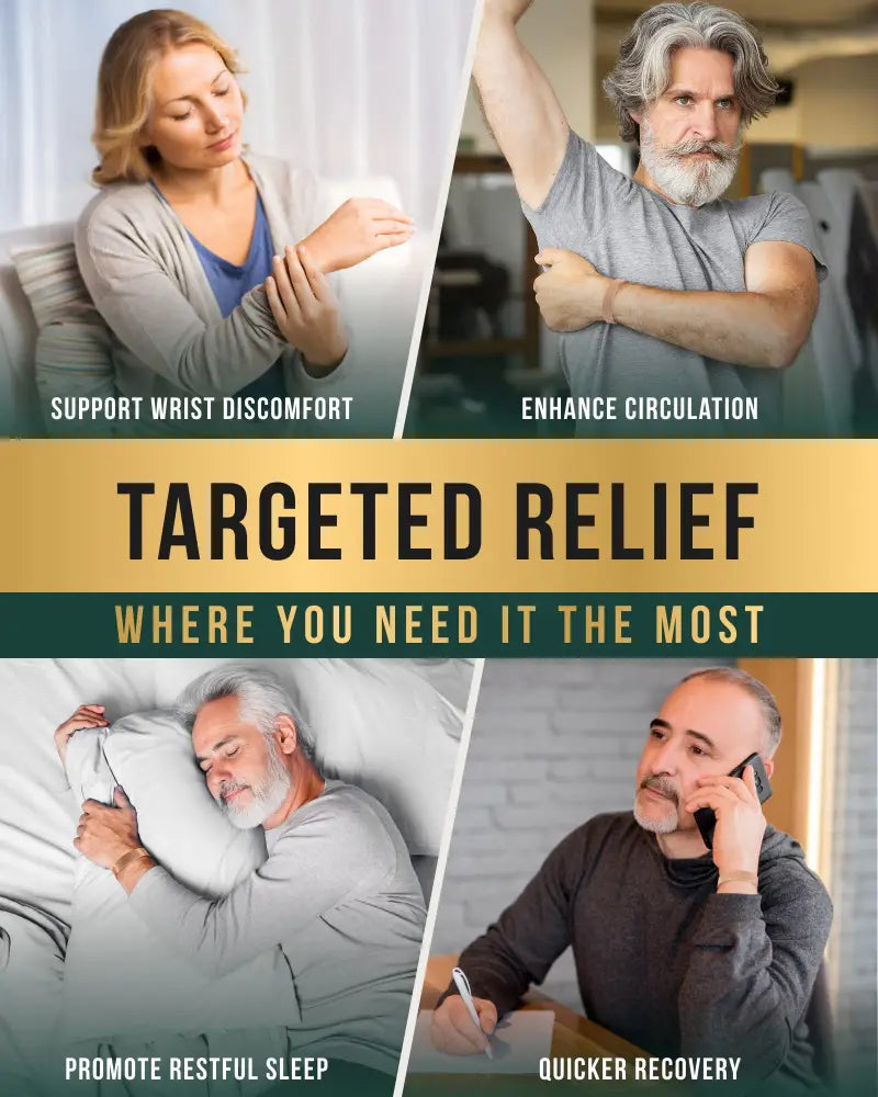 Targeted relief wristband for joint support and circulation enhancement in copper magnetic therapy cuff bracelet