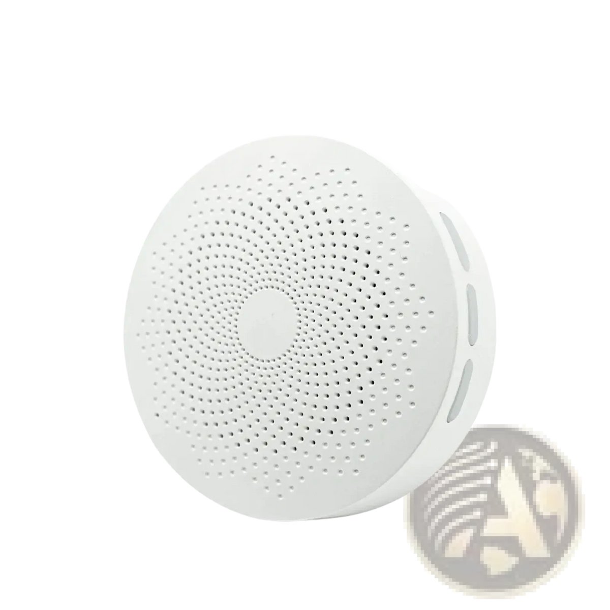 Meian Tuya Zigbee 3.0 smart home gateway hub white circular US plug with perforated surface and smooth plastic casing
