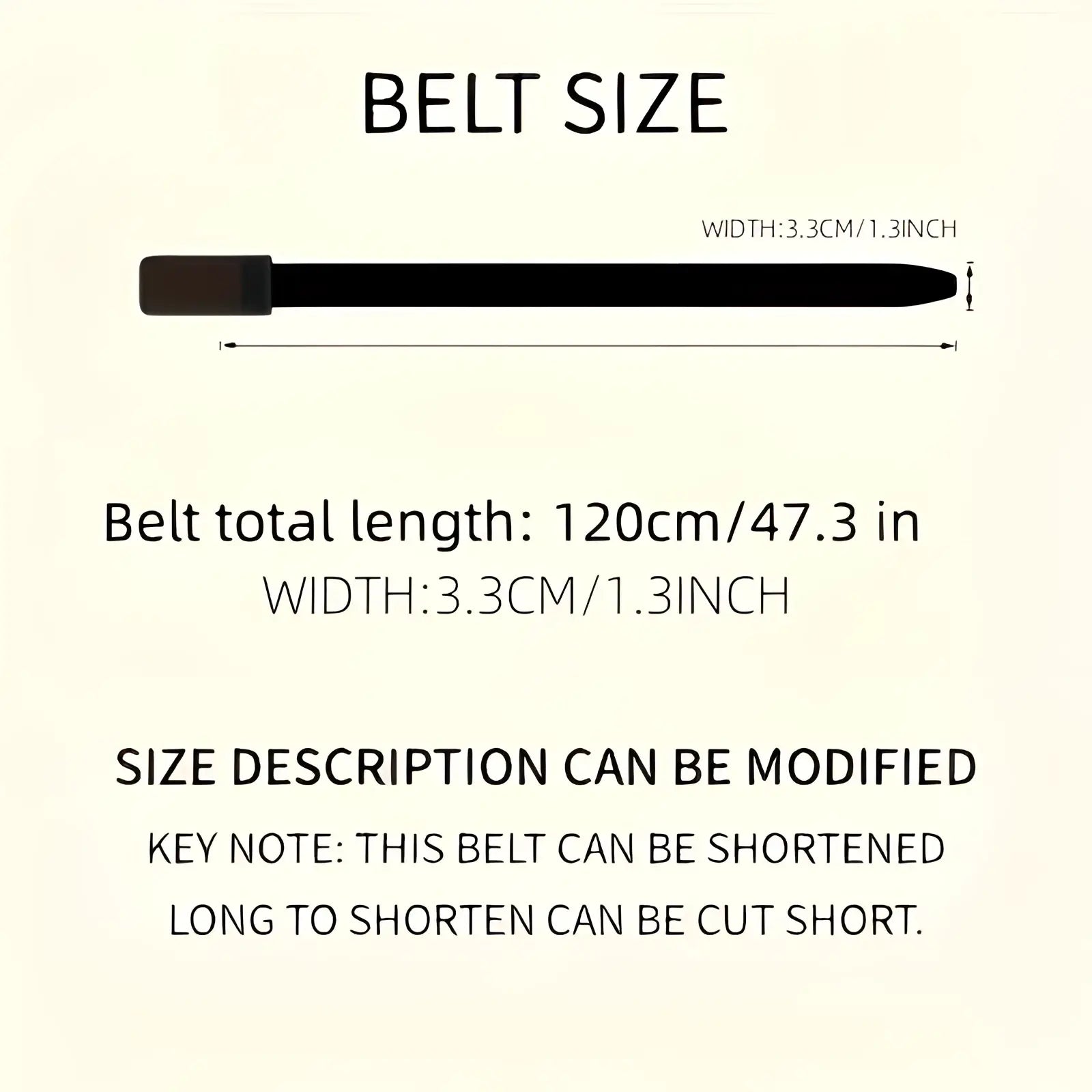 Men automatic buckle synthetic leather belt in black with a smooth matte finish and simple rectangular buckle
