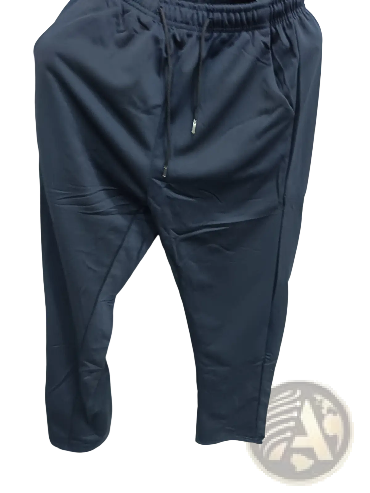 Black breathable quick dry mesh joggers for men with elastic waistband and drawstring in a slim fit design