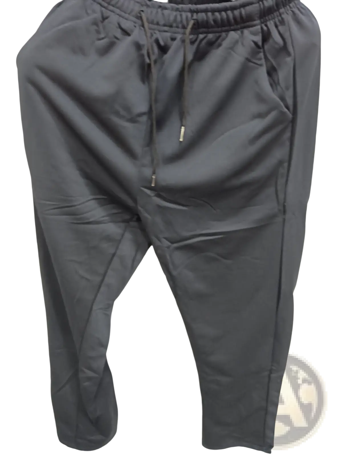 Men breathable quick dry mesh joggers in dark gray with elastic waistband and adjustable drawstring for athletic use