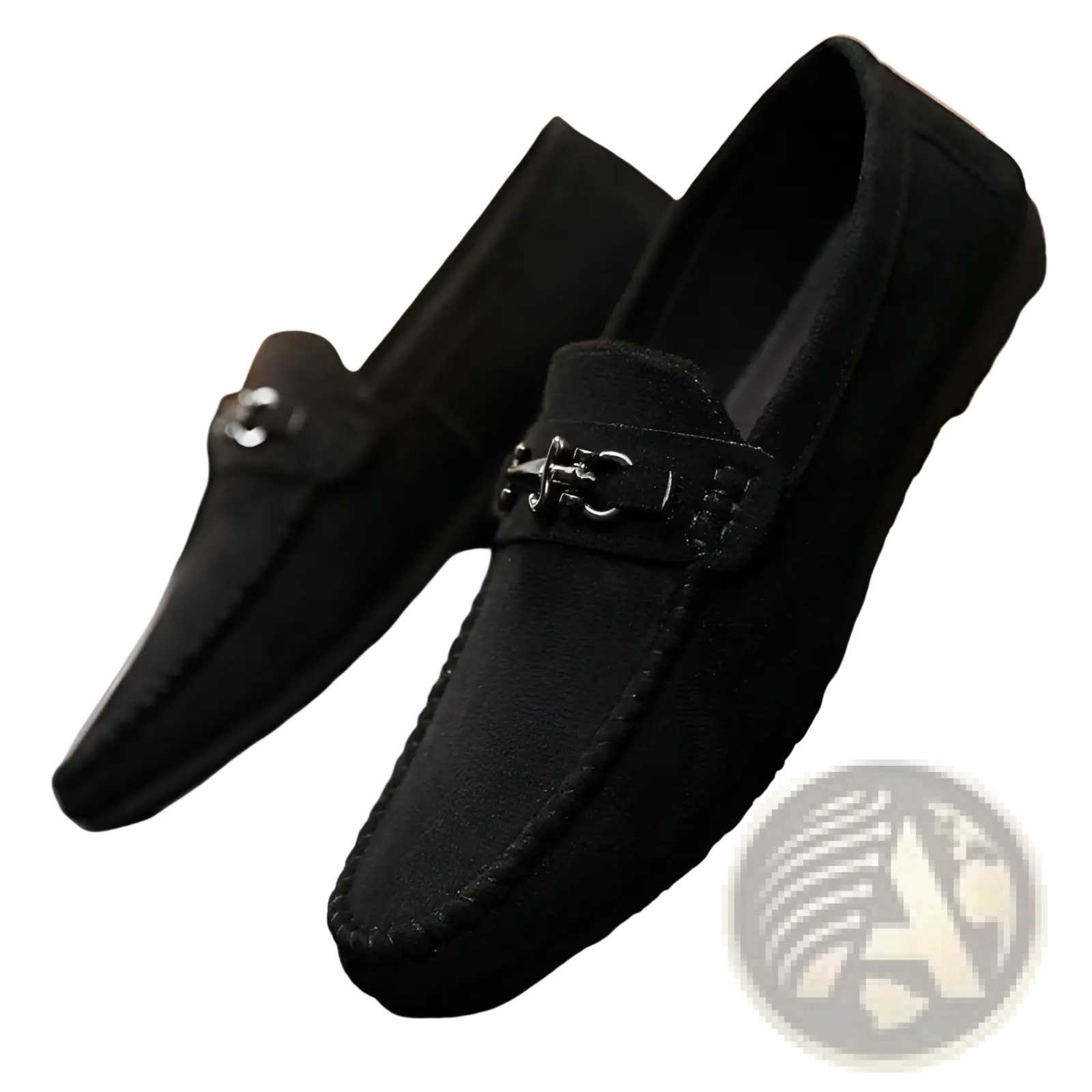 Black suede loafers with metallic horsebit buckle for men brown suede horsebit loafers slip on shoes