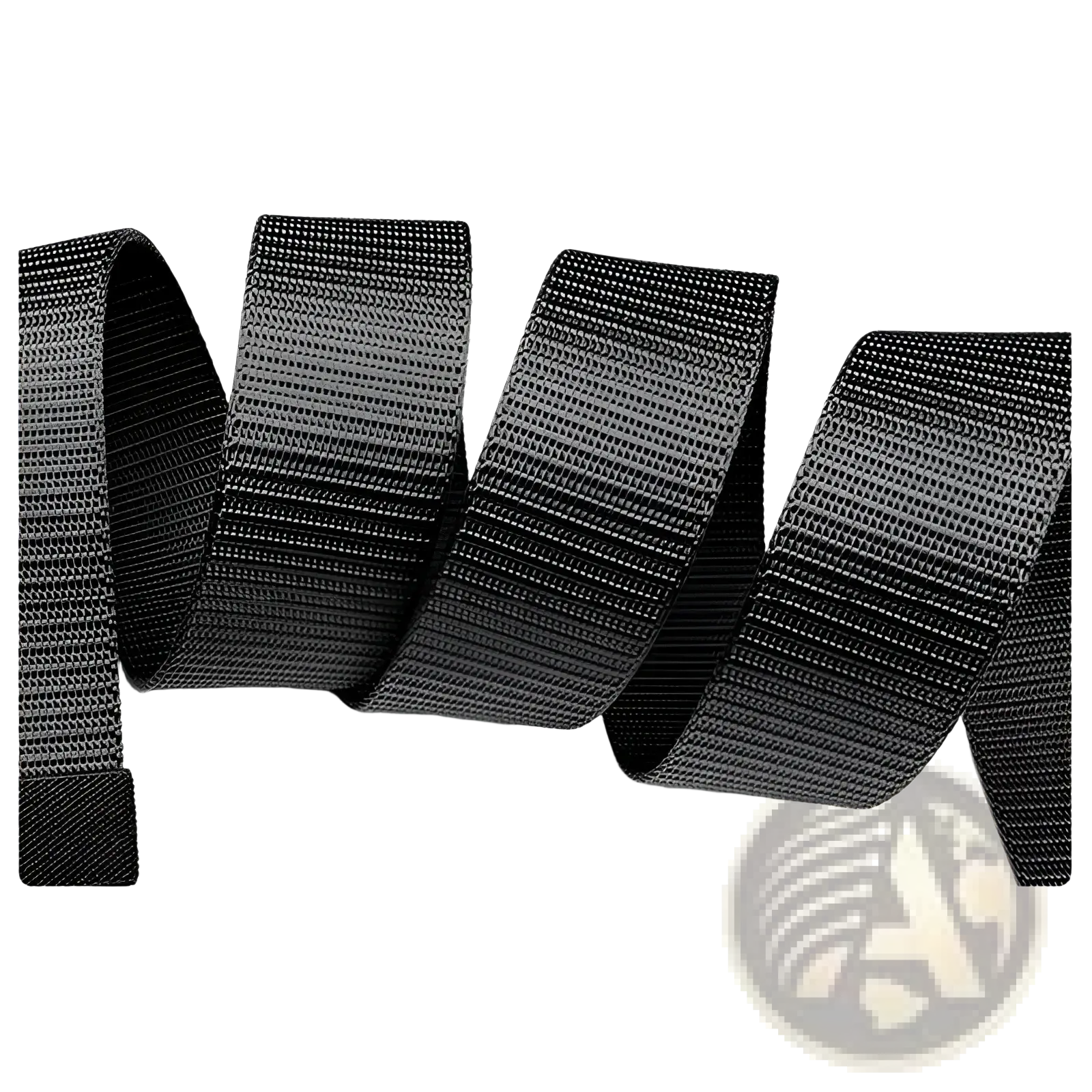 Men canvas belt matte automatic buckle in black with durable textured woven strap and scratch resistant finish