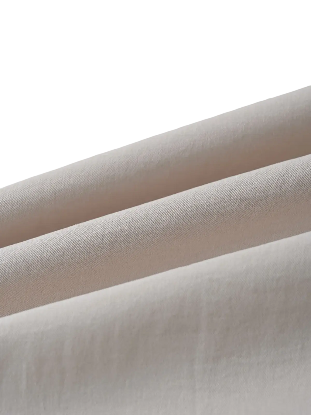 Men casual beige summer short sleeve outfit set made of soft off-white cotton fabric with a subtle woven texture