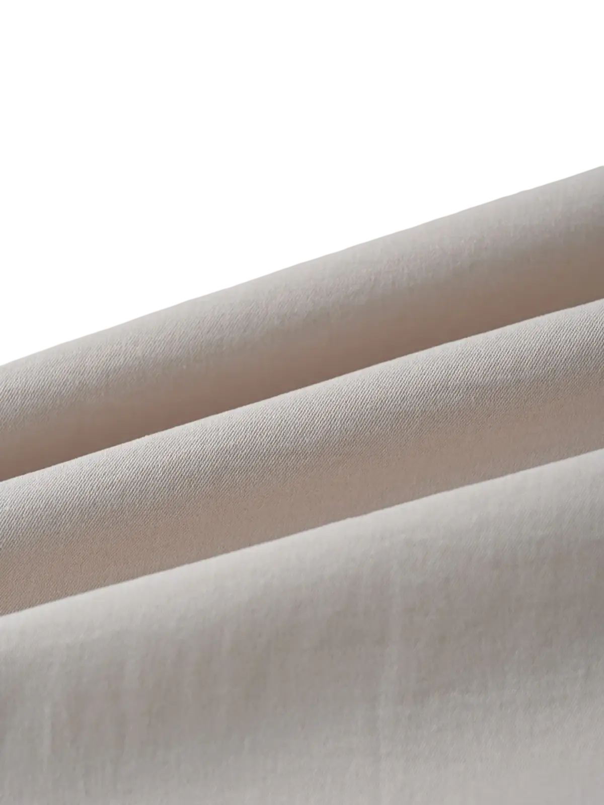 Men casual beige summer short sleeve outfit set made of soft off-white cotton fabric with a subtle woven texture
