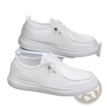 Men casual mesh loafers in white canvas with a clean minimalist design and subtle texture for everyday wear