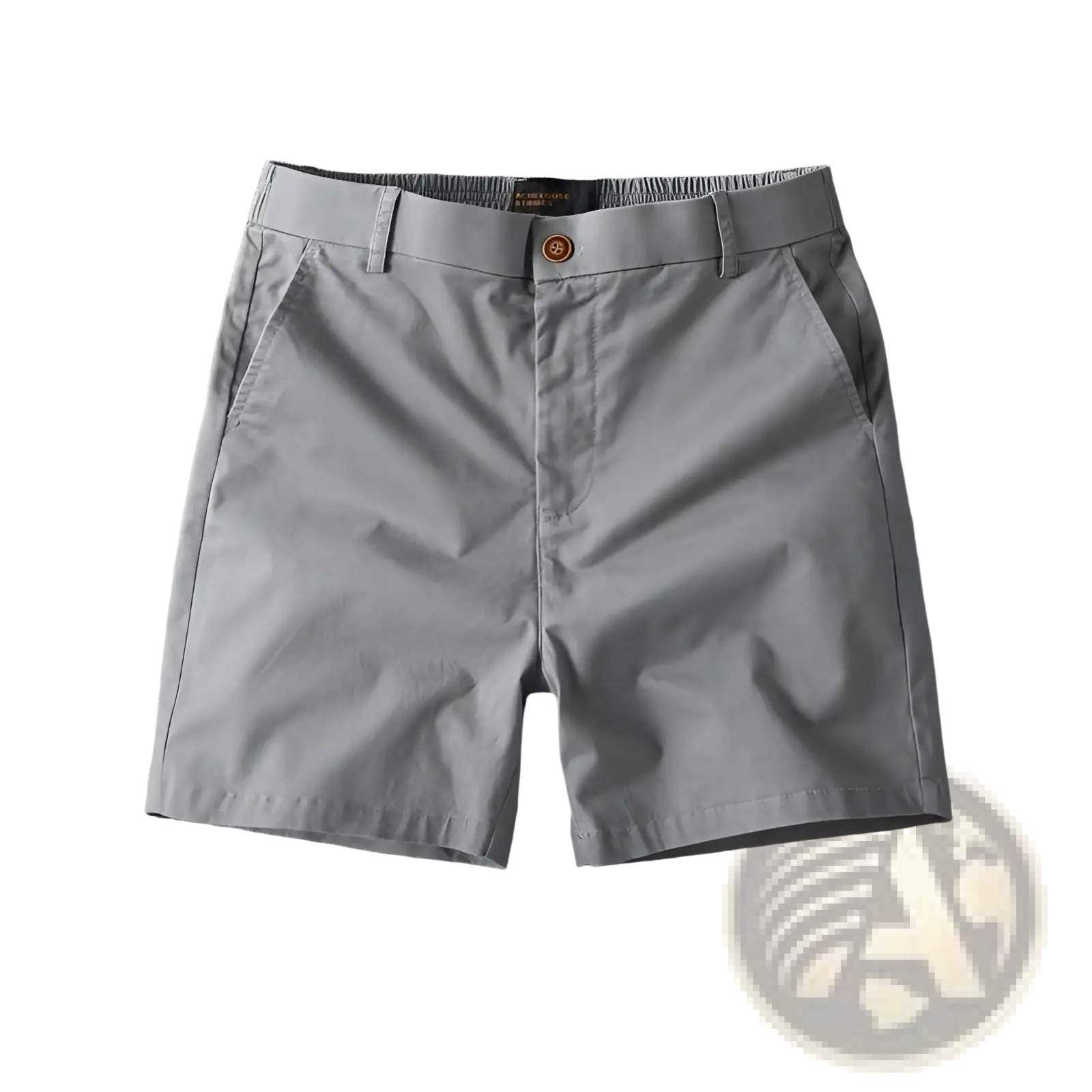 Men casual slim fit gray chino cargo shorts with button closure and belt loops for a stylish look