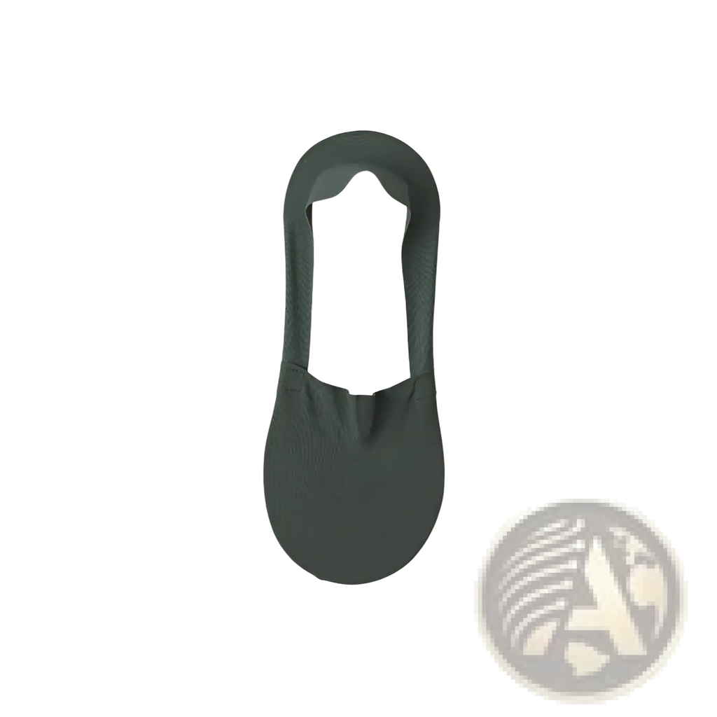 Dark green men cotton invisible no show sock with smooth seamless design from a 6 pack set