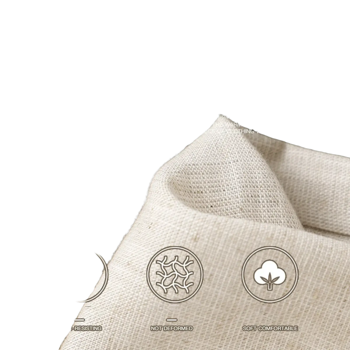 Men cotton linen casual long sleeve shirt made of soft off-white cotton fabric with textured weave and subtle natural fibers
