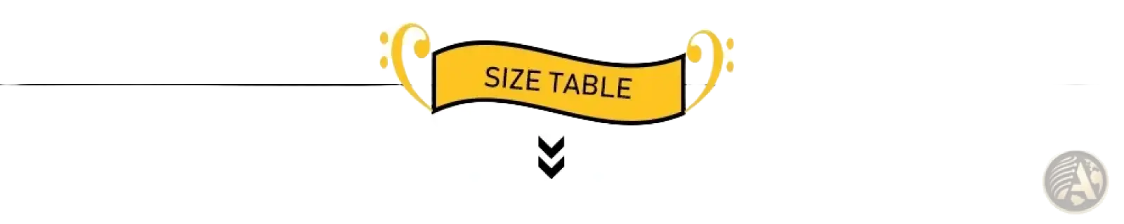 Yellow banner with black text size table highlighting men embroidered ripped skinny jeans slim hip hop denim details