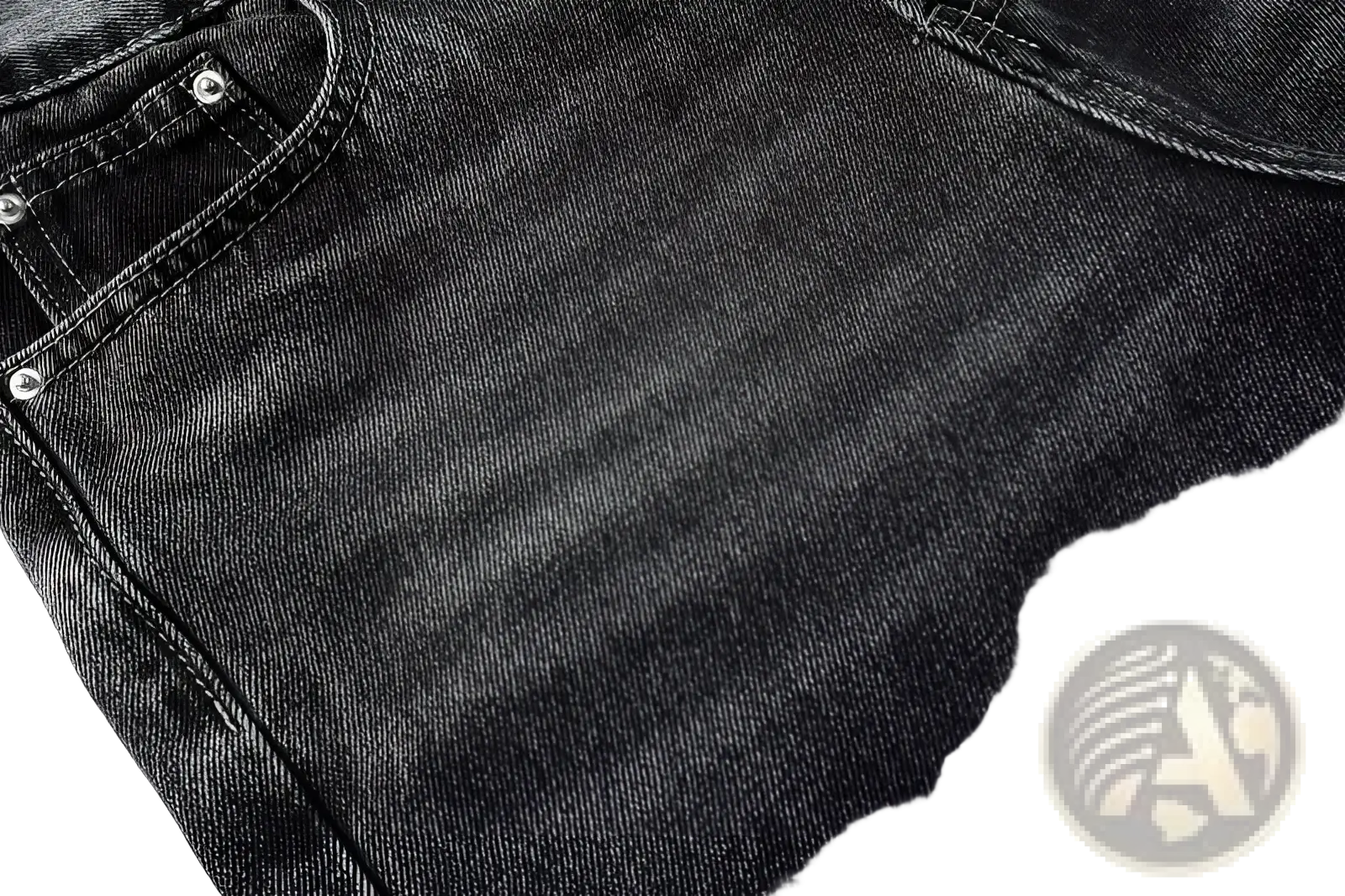 Men flare jeans in dark gray denim with a subtle faded texture and reinforced stitching for durability