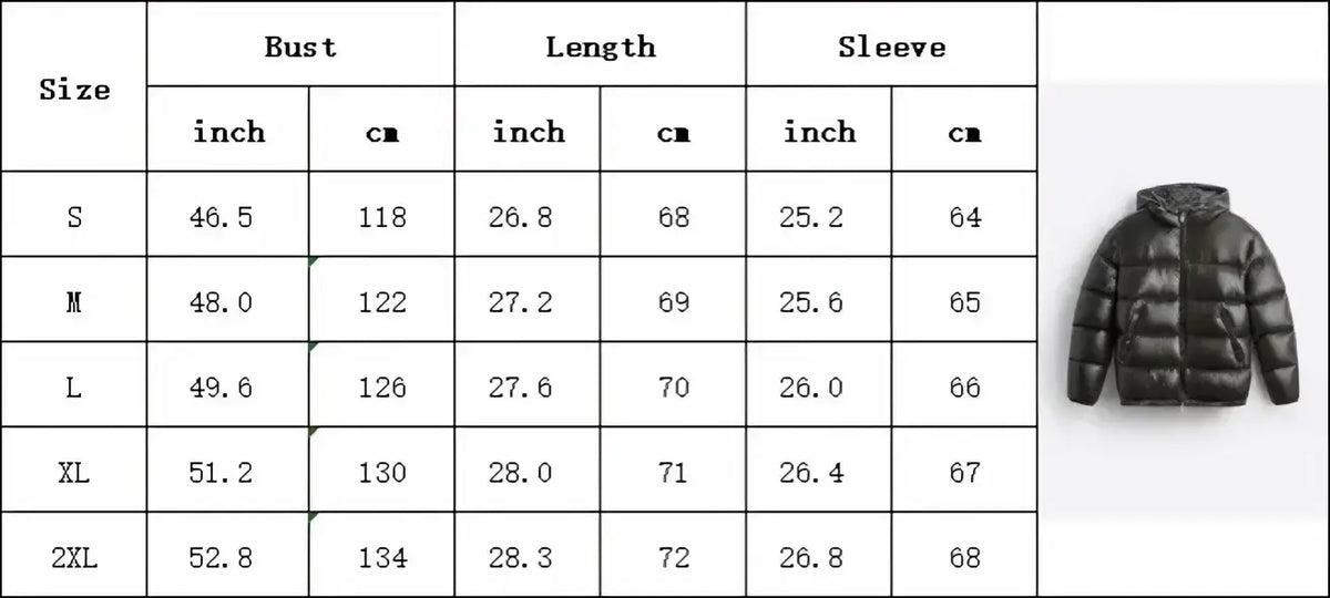 Men glossy puffer jacket hooded winter coat in black with quilted design for cold weather protection