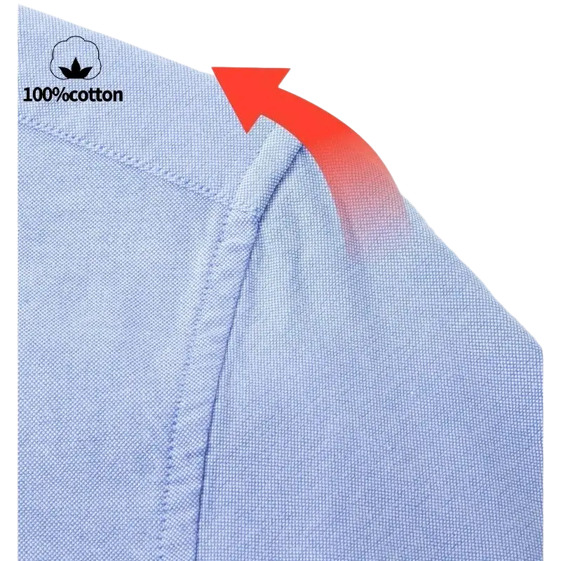 Men light blue slim fit cotton oxford shirt collar with subtle textured weave in 100 percent cotton fabric