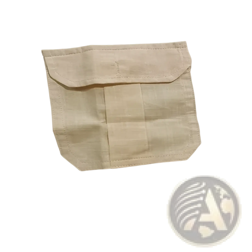 Beige linen short sleeve shirt with double pockets featuring subtle woven texture and matching stitching for casual summer use