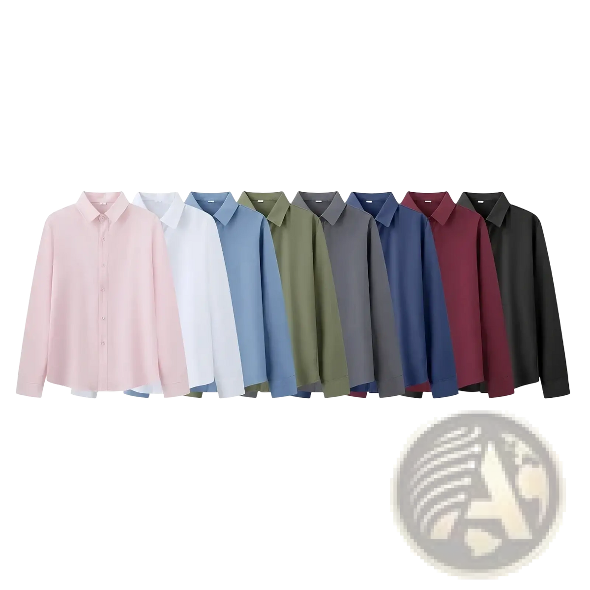 Men preppy style blazer jacket paired with soft long-sleeved button-down shirts in pastel and muted tones