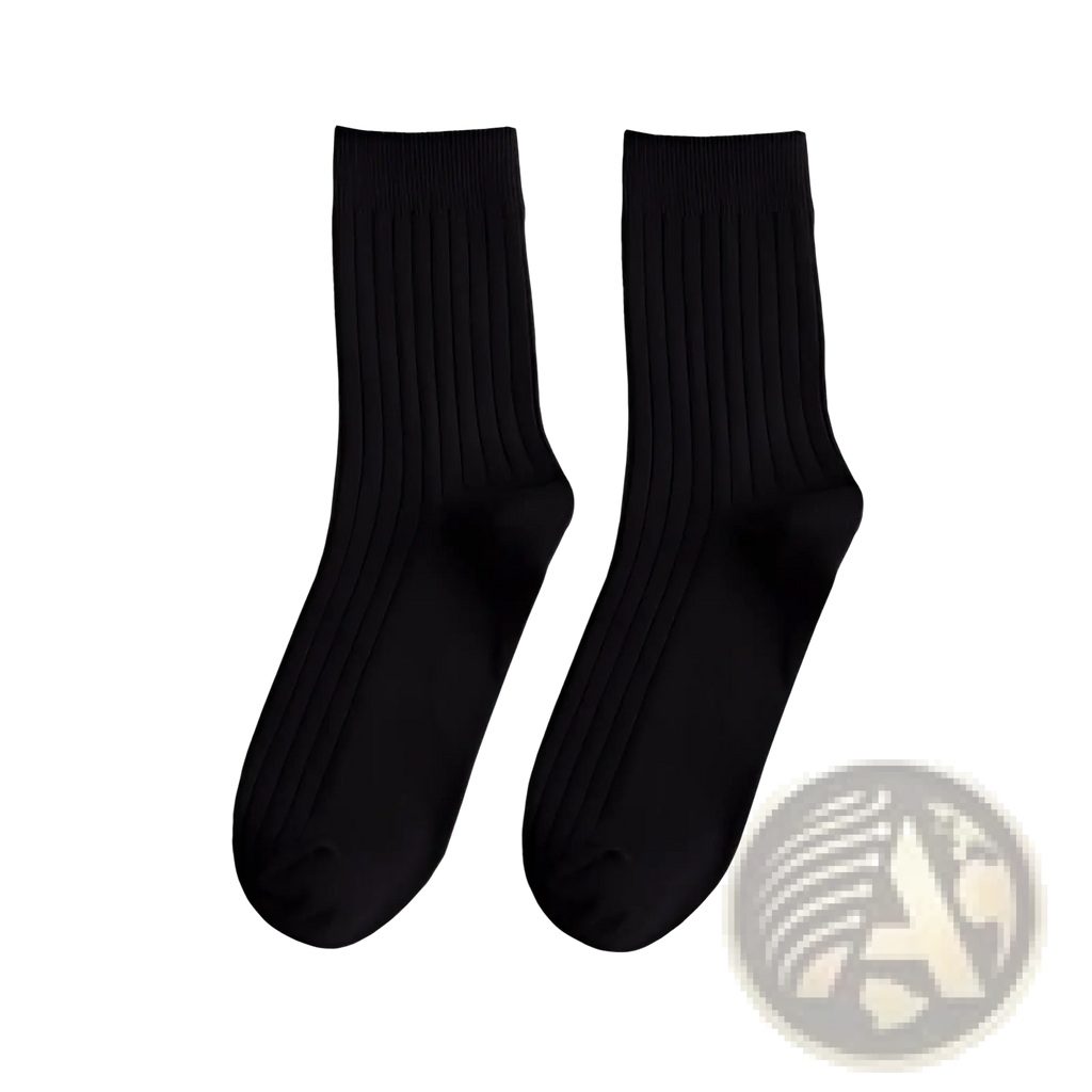 Black ribbed knit ankle socks made of cotton from men ribbed cotton socks set earthy neutral tones collection