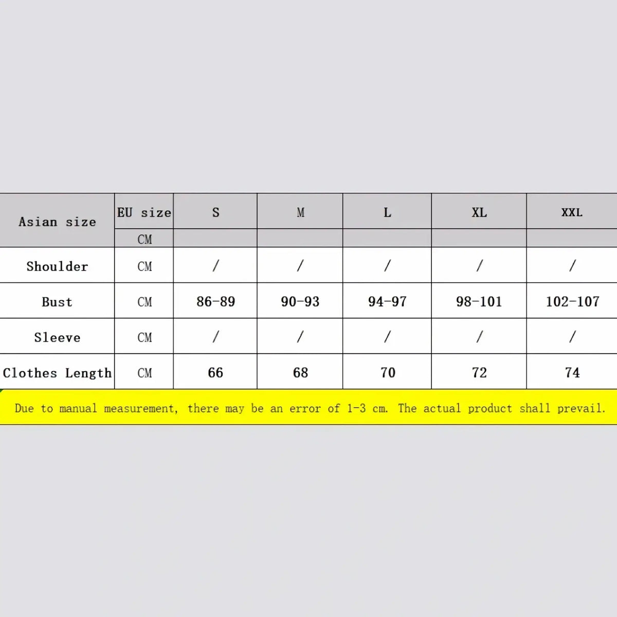 Size chart table showing asian and EU sizes from S to XXL with bust measurements for men running vest breathable quick dry tank top