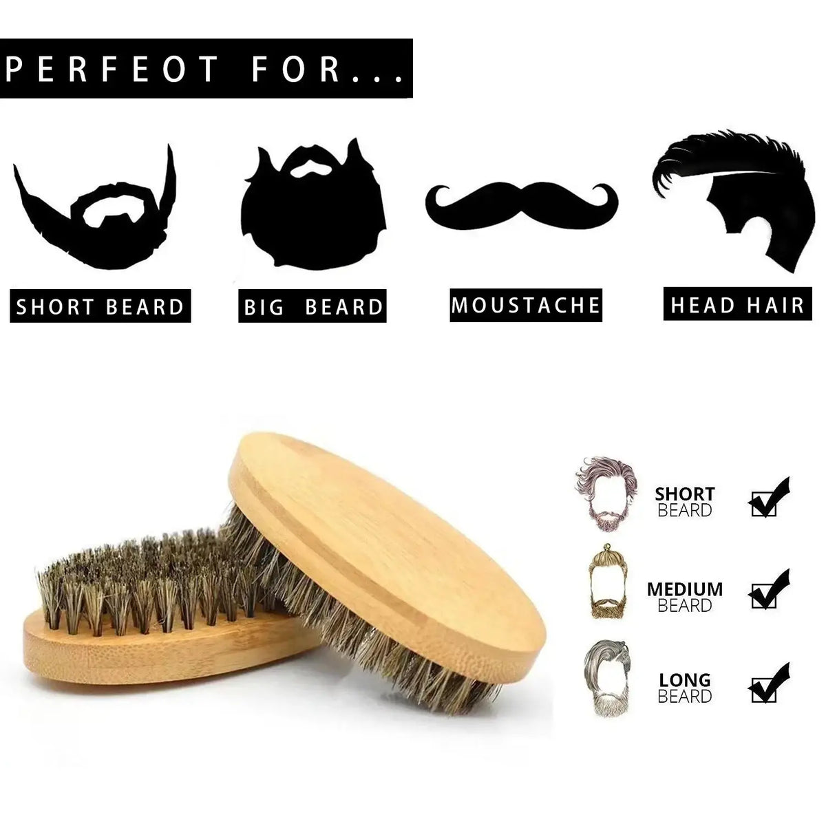 Light brown wooden shaving brush with natural bristles for men shaving brush and beard grooming set