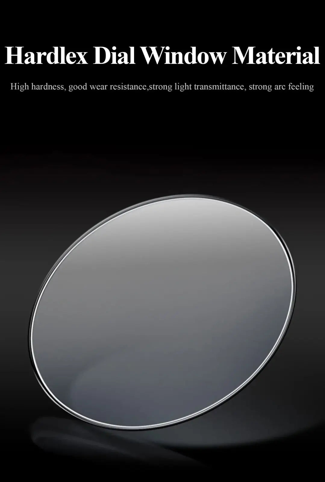Men silver chronograph quartz watch with sleek oval hardlex dial window and thin metallic rim stainless steel design