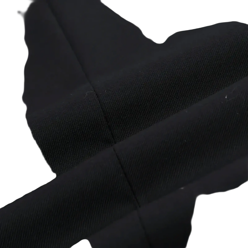 Men slim fit suit vest in black quilted fabric with subtle diagonal weave pattern for formal business wear