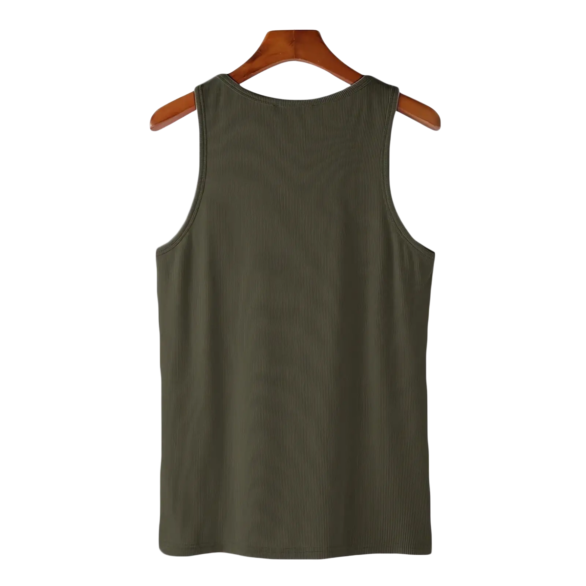 Men solid color casual olive green ribbed sleeveless tank top from Incerun available in sizes S to 5XL
