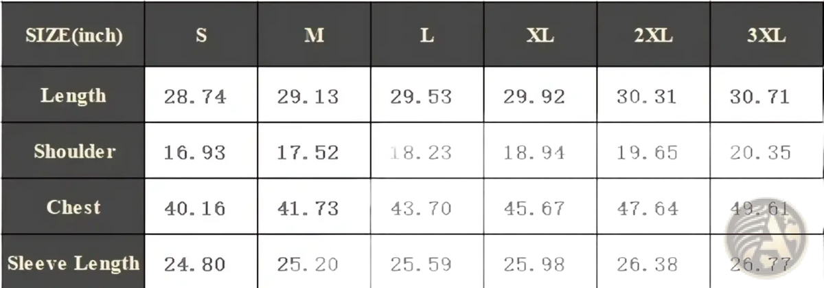 Men suede blazer casual suit jacket size chart showing measurements in inches for sizes s through 3xl