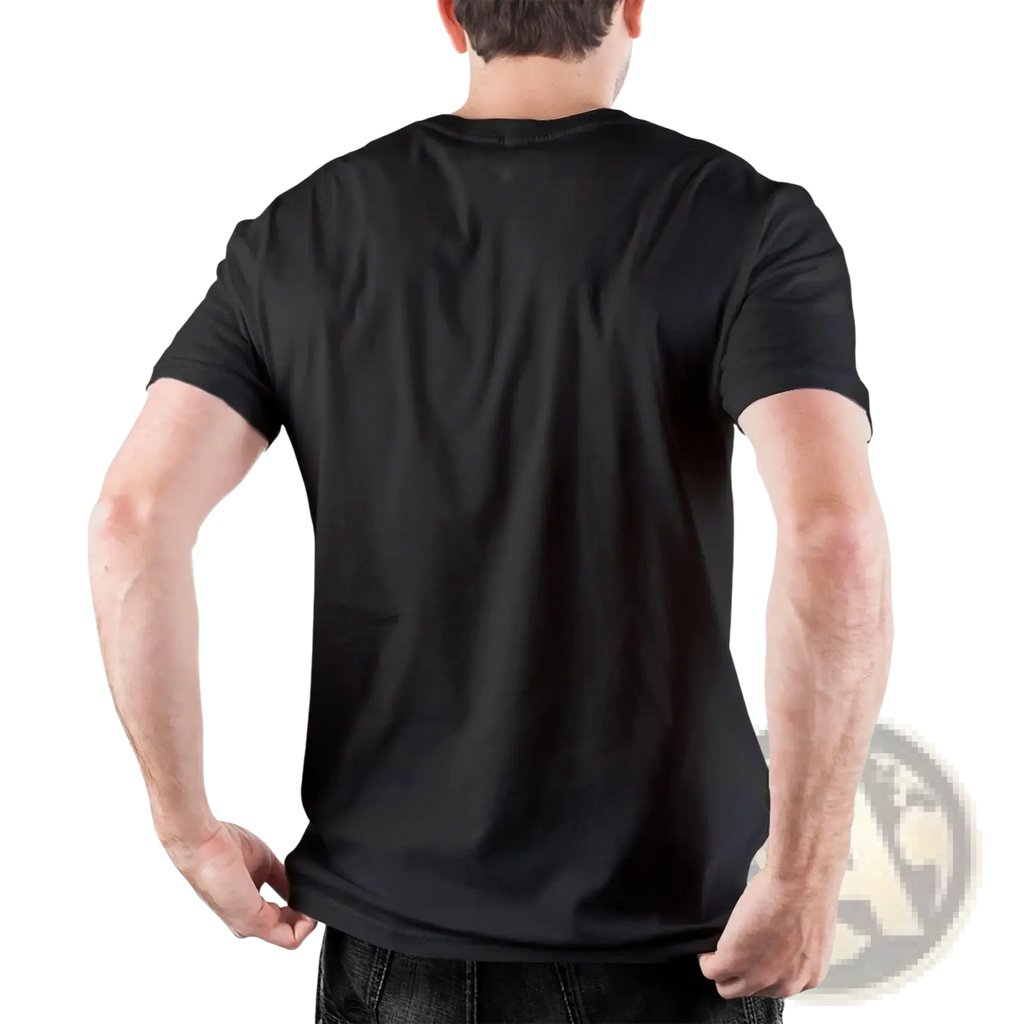 Men sunshine cotton t-shirt is a black short-sleeved crew neck cotton t-shirt for casual wear