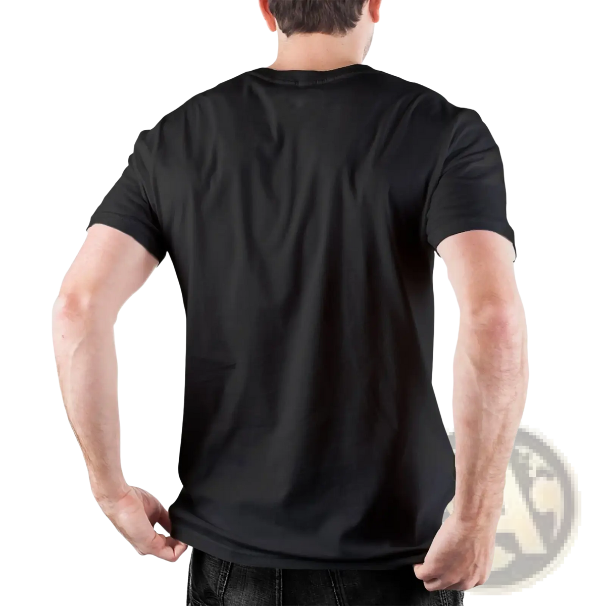 Men sunshine cotton t-shirt is a black short-sleeved crew neck cotton t-shirt for casual wear