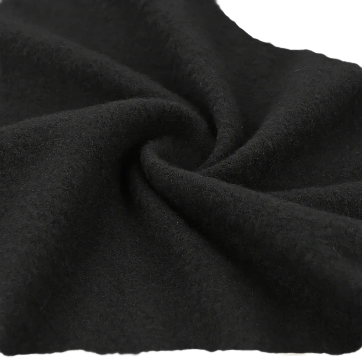 Men thermal underwear set in black fleece lined fabric with soft texture and subtle sheen for quick dry comfort