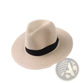 Beige uv proof straw fedora hat for men with black ribbon band made of breathable material