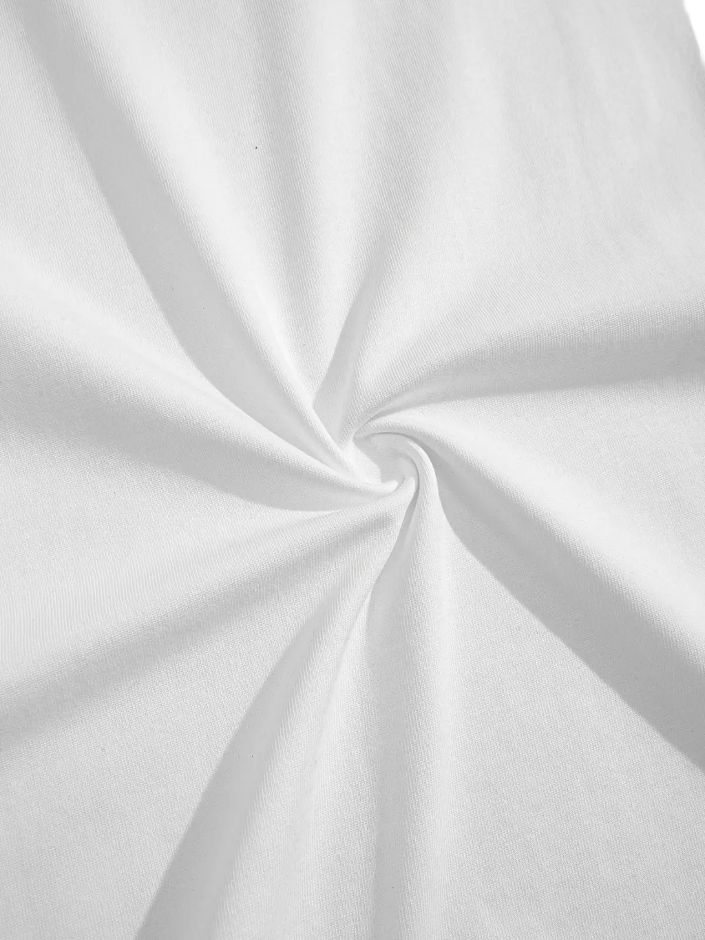 Men vintage graphic tank top in white with smooth textured fabric and subtle ribbed weave for loose streetwear style