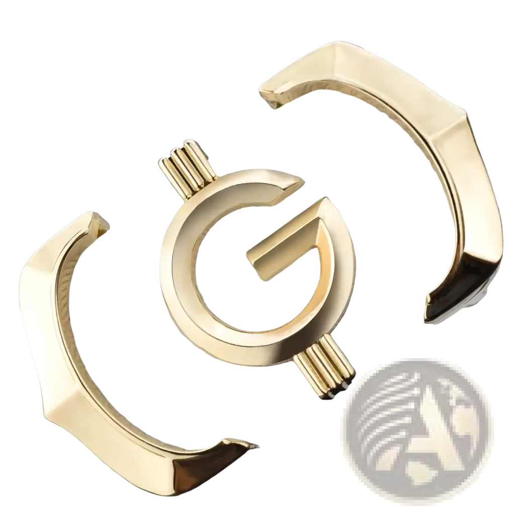Men white leather belt with gold-tone metallic buckle featuring a prominent interlocking g logo design