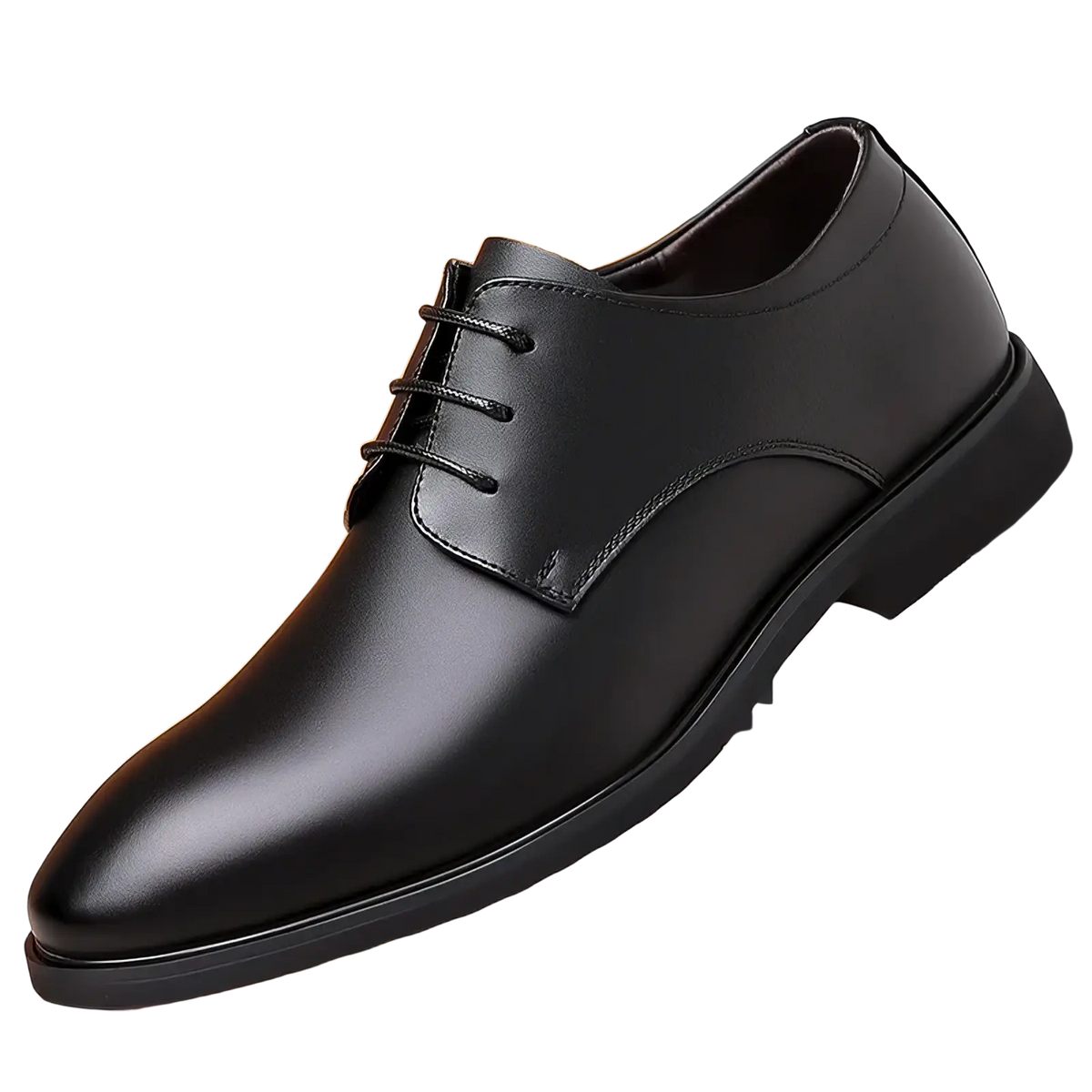 Men white leather oxford dress shoes with black leather lace-up design and polished finish in classic oxford style
