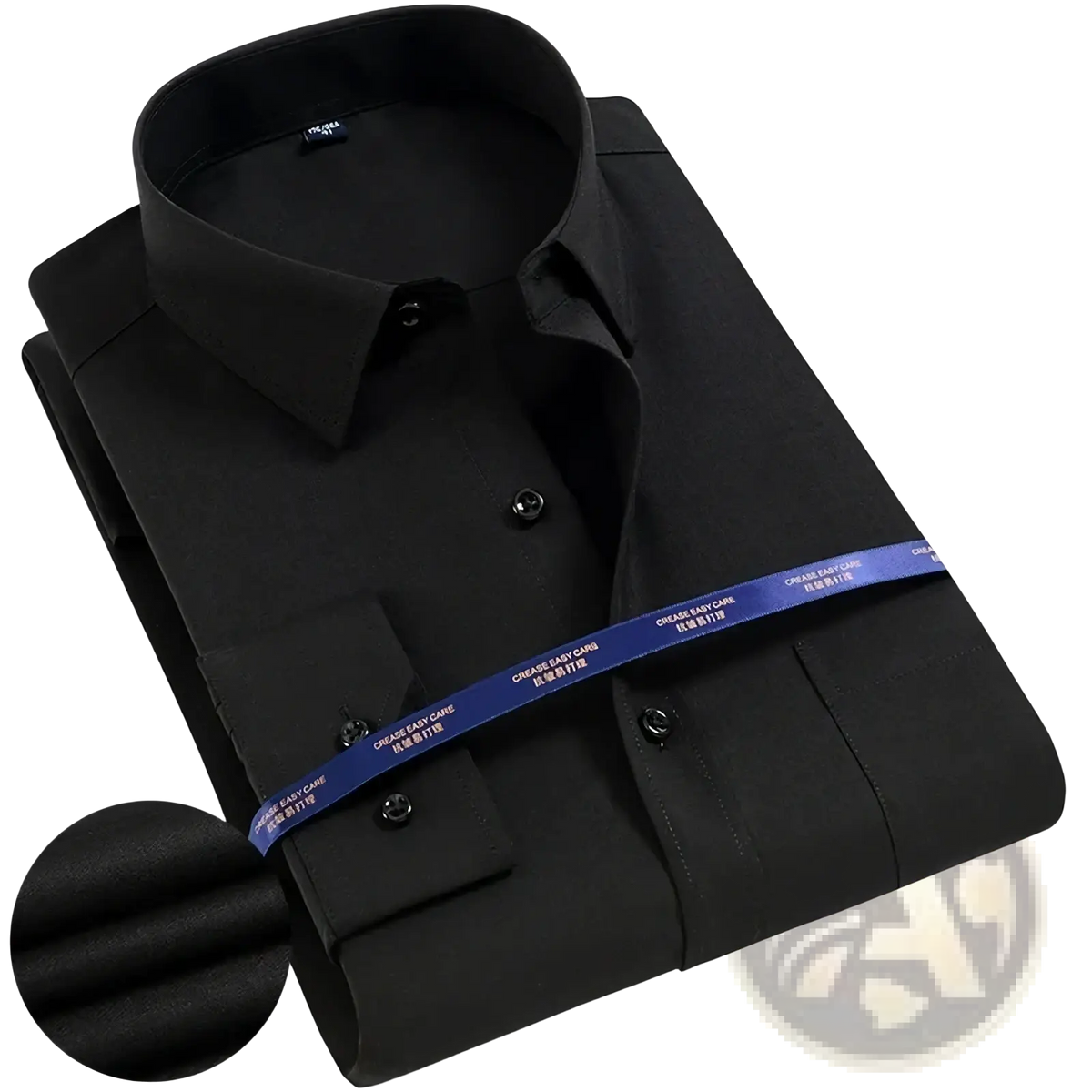 Men white long sleeve formal dress shirt 5xl with crisp collar and button-down front for professional wear