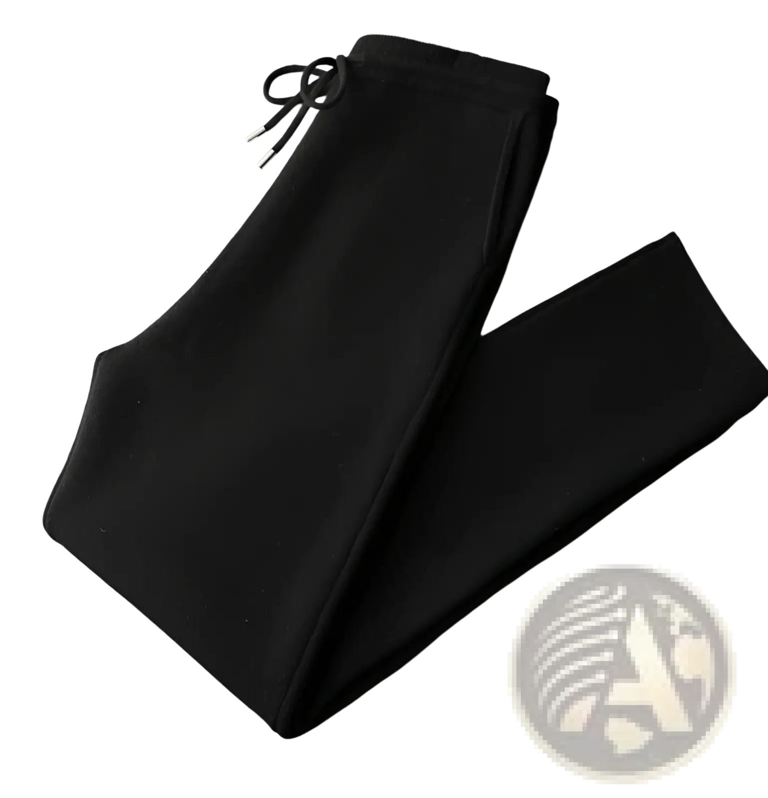 Black drawstring joggers made of soft stretchy fabric with a sleek tapered fit from men wool cardigan sweatsuit