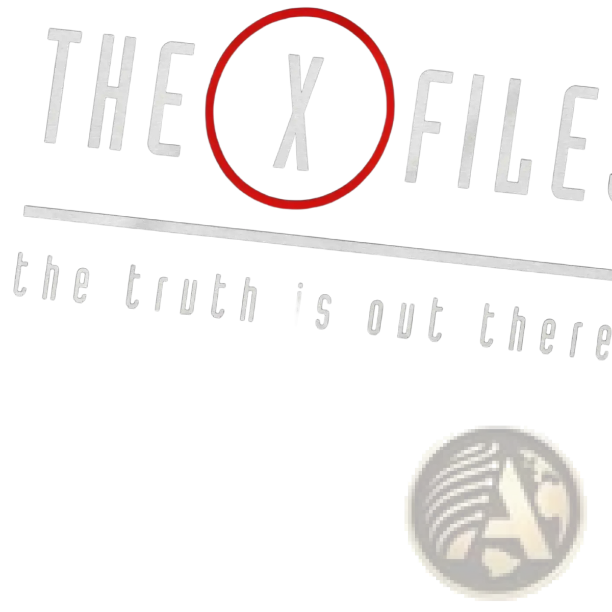 Black men x-files t-shirt featuring the logo with a red circle around the x and the tagline the truth is out there in white text