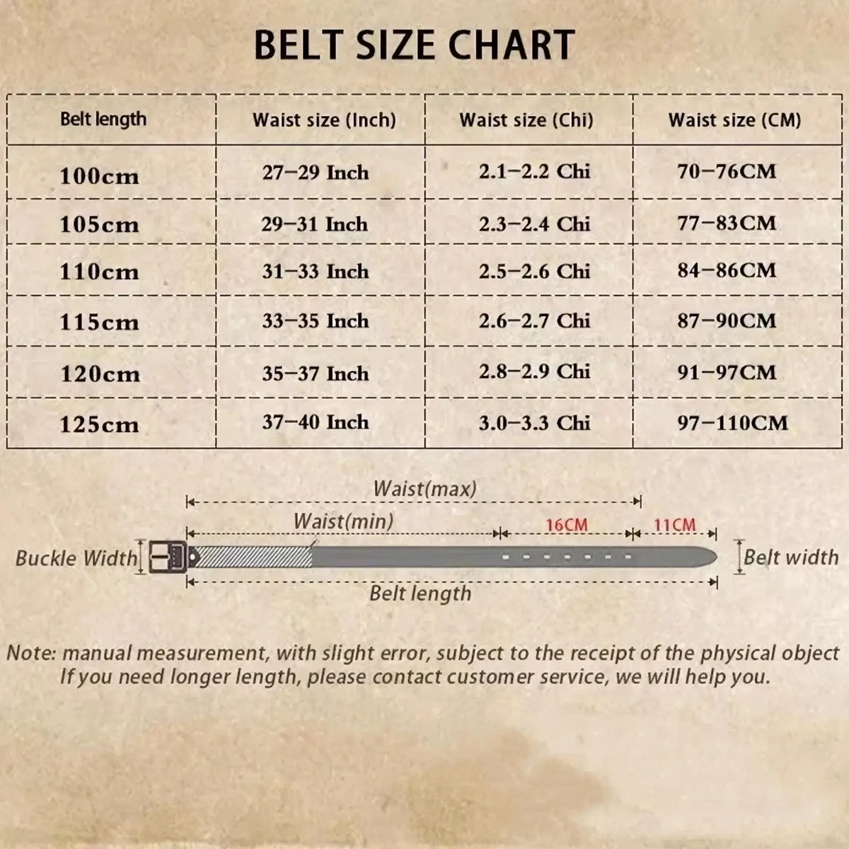 Mens designer automatic leather belt luxury casual buckle size chart with waist measurements in inches centimeters and chinese characters