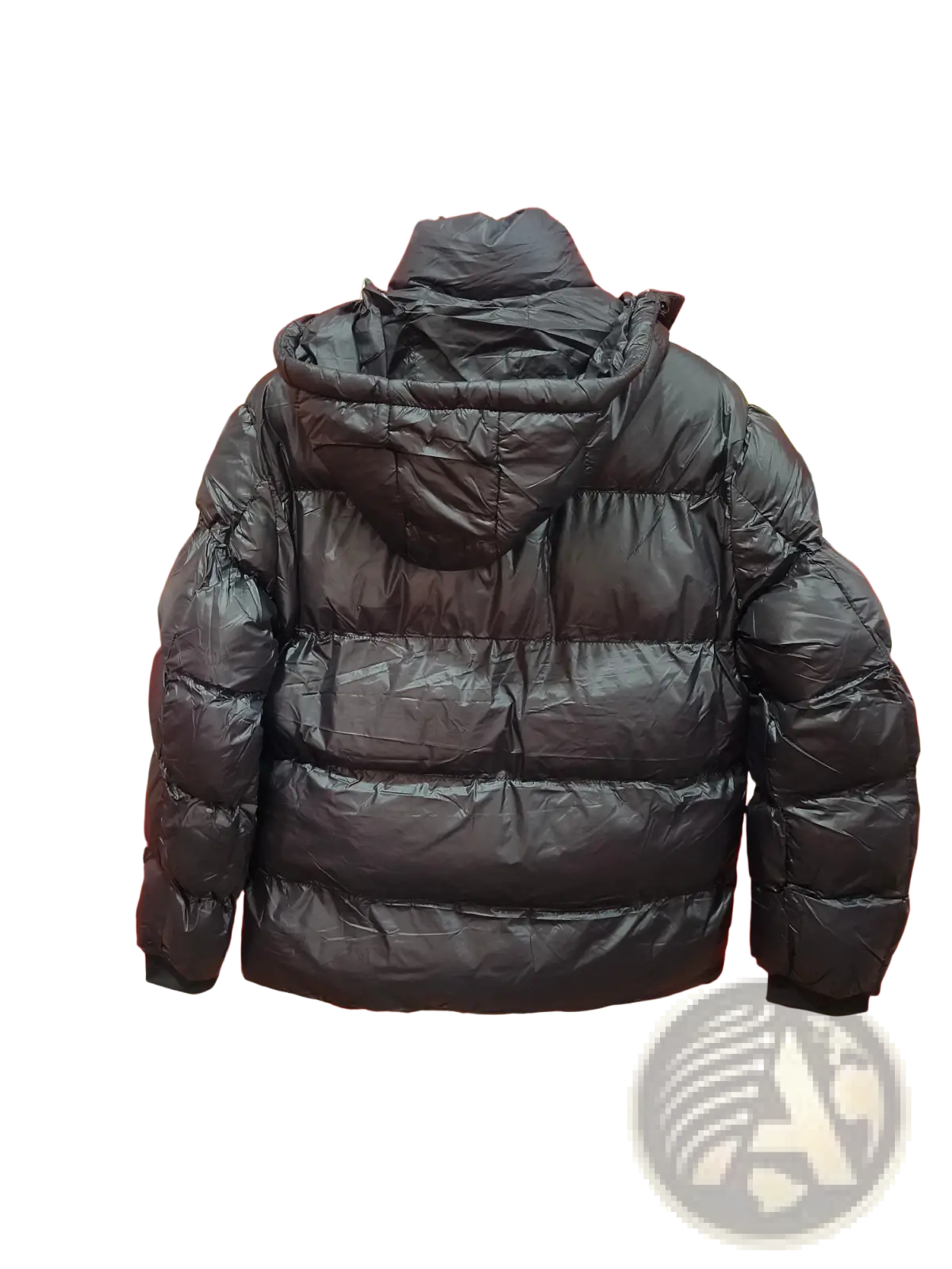 Men’s hooded corduroy black puffer jacket with quilted design plus size for cold weather outerwear
