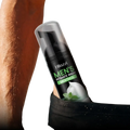 Black hillozzi mens intimate wash menthol with clear pump dispenser and green labeling for refreshing hygiene use